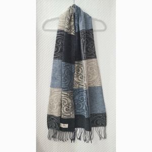 Calzeat of Scotland celtic wool blend fringe scarf